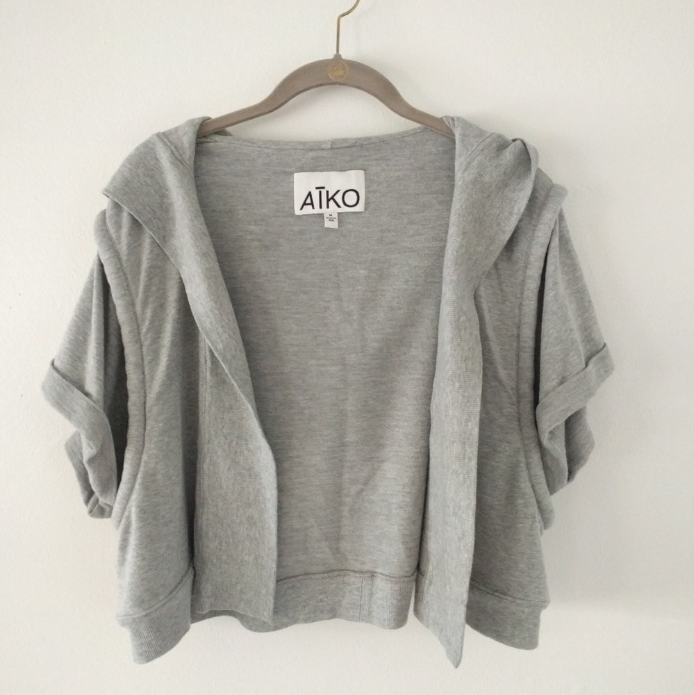 SOLD Aiko Cropped Hooded Cardigan - Picture 1 of 6